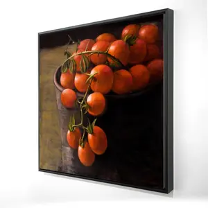 212 MAIN Cherry Tomatoes Canvas Wall Art - 24x24 in. Bucket Print with Vivid Colors, Artistic Kitchen Home Decor, Ideal Gift for Home Supplies Enthusiasts