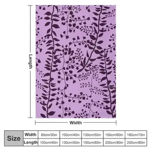Bella Swan Lavender Freesia Throw Blanket Retros Bed covers BlanketsThanksgiving Father's Day Children's Day holiday gifts for family and children