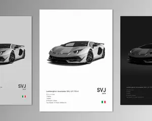 Lamborghini Aventador SVJ Poster Print | Wall Art | Car Photography