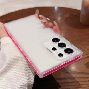 Solid Color Phone Case, Anti-slip & Shockproof Phone Protective Cover, Phone Accessory Compatible with Samsung Galaxy S25 S24 S23 Ultra S25 S24 S23 Plus, Casing, Cellphone, Protector, Protection