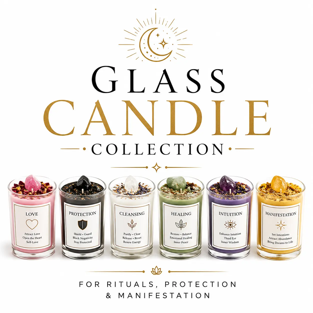 Glass Candle Collection