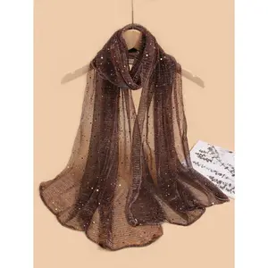 1pc Ladies Bandana Lightweight & Shiny Solid Color Silk Scarf Headwrap Headband Decorative Scarf Shawl Suitable For Daily Use Bandana,Hair Band,Head Band Ideal For Dressing Up Your Look Valentine's Day Valentines Mantilla Veil Boho