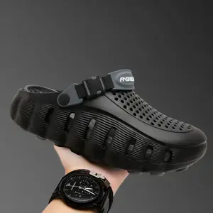 Summer Men's Clogs Outdoor Thick Sole Non-Slip Odor Resistant Durable Quick Drying Soft Beach Sandals
