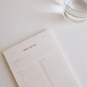 Daily Notepad | Today is Your Day Notepad, Daily Planner Notepad undated notebook