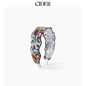 Cider [2 colors, size One Size-One Size] FLORAL EMBROIDERED HEADBAND