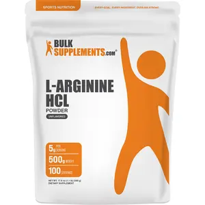 BulkSupplements - L-Arginine HCl Powder - Immune - Exercise Performance - 100g-1kg - 5g per Serving