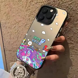 Cute Cartoon Kpop B-bt21 Phone Case Suitable for iPhone 17 16e 16 15 14 13 12 11 Mini Pro Max Air X XR XSMAX 8 7 Plus Anti Fall Matte Back Cover