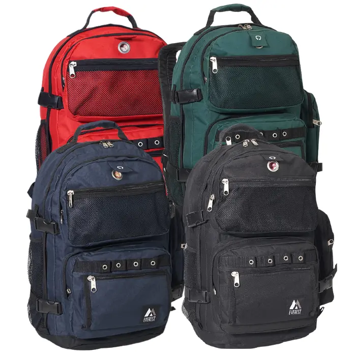 212 MAIN Everest High-Capacity Multi-Compartment 20 in. Deluxe XL Travel Backpack for Adults - with Music Pouch, Side Zip Compartment, Built-in Organizer, Everyday Carry Travel Pack