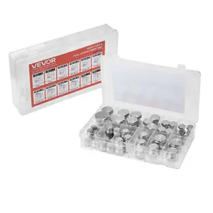 64 PCS BSPP Hydraulic Fitting Cap & Plug Assortment Adapter Kit Galvanized Set