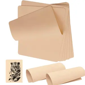 Blank Tattoo Skin Practice-5pcs Tattoo Practice Skin Soft Silicone Double Sides 7.4*5.6in Thin Eyebrow Practice Skin for Tattoo Beginners & Experienced Tattoo Artist Cosmetic