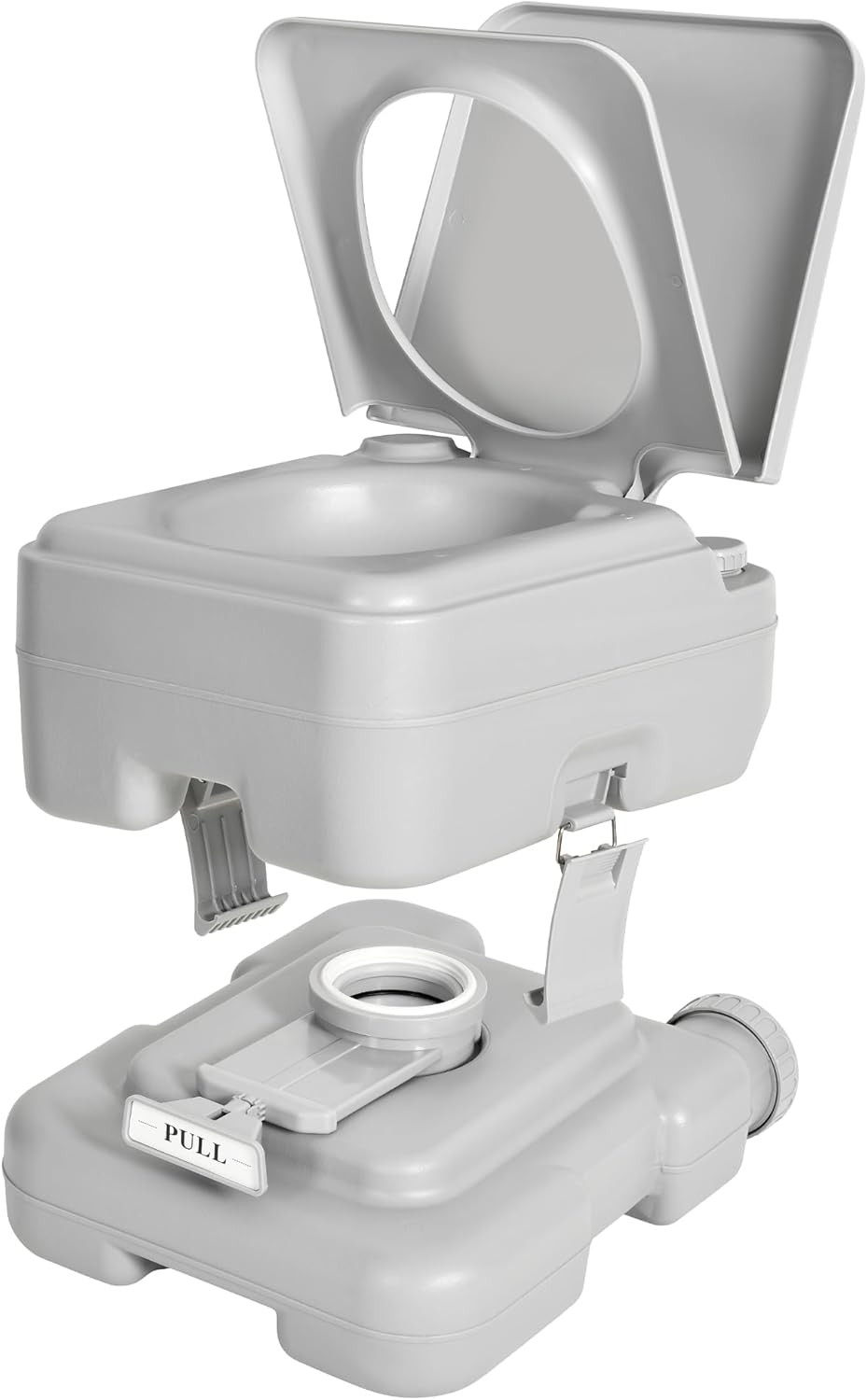 YITAMOTOR 3.17 Gallon Portable Toilet for Camping, RV Travel Potty with Press Flush Pump, Leak-proof Seal Ring for Travel, Boating, Hiking, Trips