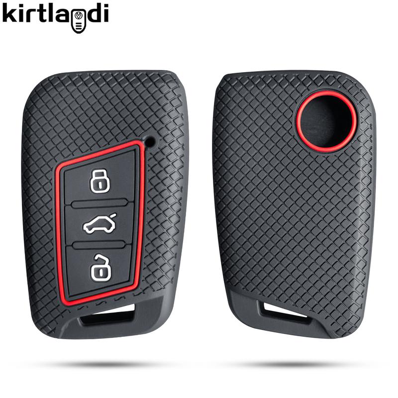 silicone car key case for VW Volkswagen Passat B8 Taos Polo Tiguan for Skoda Kodiaq Fabia Karoq Octavia Seat Ateca key cover silicone car key case for VW Volkswagen Passat B8 Taos Polo Tiguan for Skoda Kodiaq Fabia Karoq Octavia Seat Ateca key cover