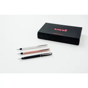 uniball™ Jetstream Prime Twist Ballpoint Pen Gift Set with 2 Black 0.7mm Refills and Black Gift Box
