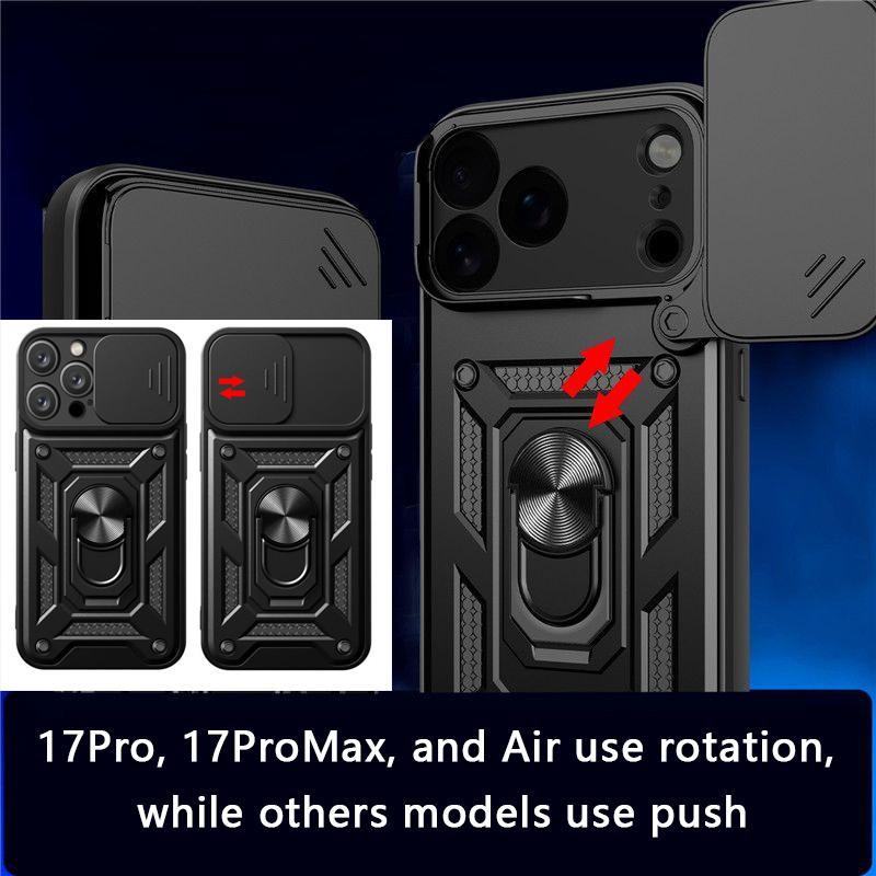 Phone Case For Women Men With Slide Camera Cover And Screen Protector, Rugged Hard Phone Case With Magnetic Stand For iPhone 17 16 15 14 13 12 11 Pro Max Plus Air Samsung Z FLIP Z FOLD 3 4 5 6 7 MOTO RAZR 40 50 60 Ultra