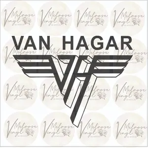 Van Hagar Logo Vinyl Decal Sticker - Various Colors and Sizes