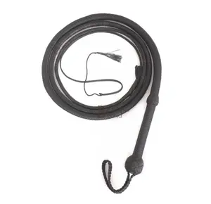 Black Bull Whip - 6' - Circus - Movies - Costume Accessory