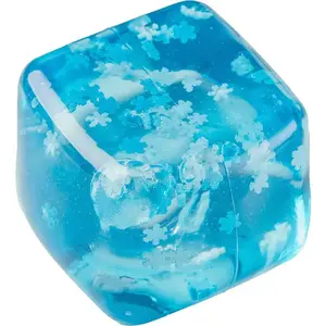 Snowflakes Ice Cube Maltose Squeeze Toy Squishy Square Fidgets Toys Funny Anti-Stress Sensory Toy for Adults Gifts