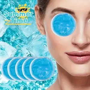 6 Reusable Gel Ice Packs Set, Ideal for Facial Cold Therapy, Wound Care, Tooth Pain Relief, Post-Surgery Bandaging, Head Application