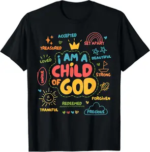 I am a Child of God Christian Retro Jesus Faith Design Gifts T-Shirt