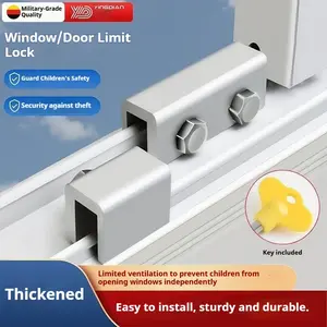 Aluminum Window Stopper, Sliding Door Fixing Clip, Mesh Window Holder, Child Safety Lock, Secure Your Windows and Doors