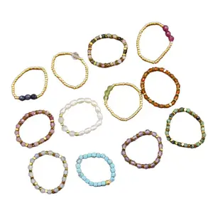 Dainty Birthstone Ring – Stackable Natural Gemstone Band