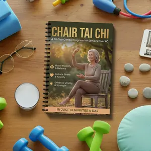 Elderly, Seniors Tai Chi Chair Fitness Upper and Lower Limb Training Suitable for Balance and Mobility Training Low-Intensity Seated Exercise at Home Tai Chi Improves Flexibility, Coordination, Strength 10 Minutes Daily