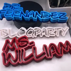 3d Printed Wired Personalized Name Plates I Medical I Nurse LVN CNA RN Teacher I Sign I His Her Gift I Employee I Appreciation I Many Colors Decor