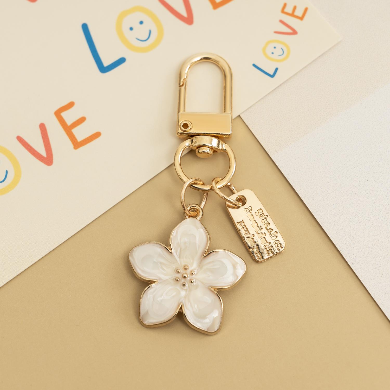 2026 Pressed Flower Keychain, Cottagecore Botanical Keyring, Aesthetic Unisex Gift, Trendy Bag Charm & Car Key Decor