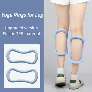 Yoga Rings for Leg, Calves, Calf Pilates, Fitness Circle Equipment for Women, Resistance Stretch Circles Tool with Massage Points, Home Exercise Workout Training Support Sport