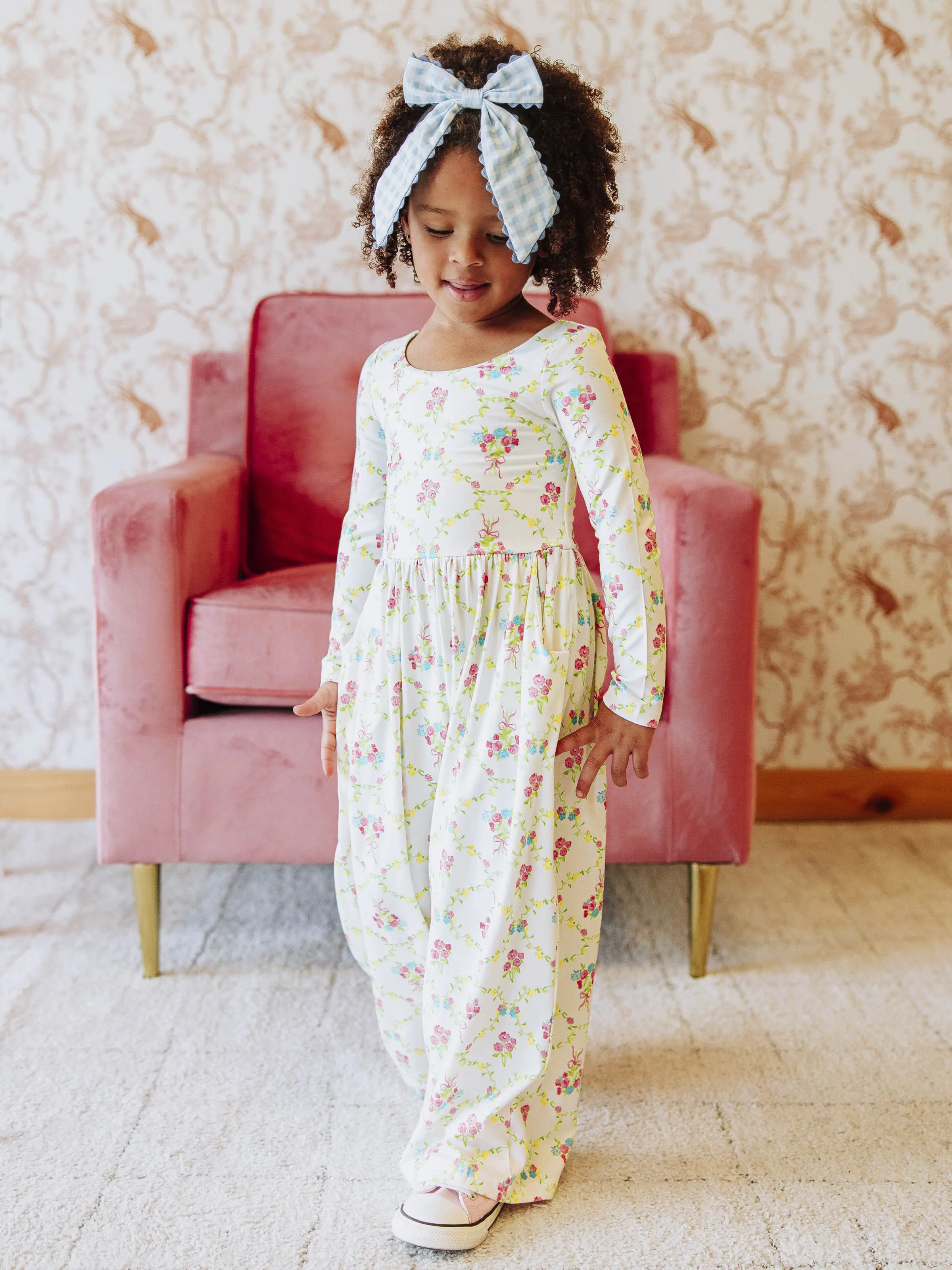 Leggy Romper - Floral Petit Four