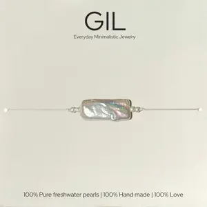 GIL B.008 Bracelet - Real Natural Fresh Water Pearls Handmade Jewelry Accessory for Women's Fashion
