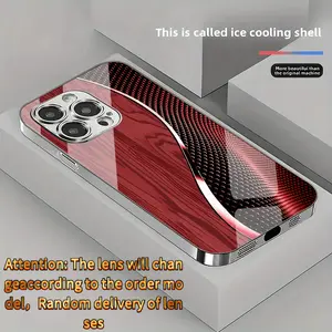 The new creative patterned glass phone case, combining wood grain and tech-inspired wave lines, is available for iPhone 17 16 15 14 13 12 11 pro max. It is luxurious and trendy, durable, aesthetically pleasing, and visually appealing