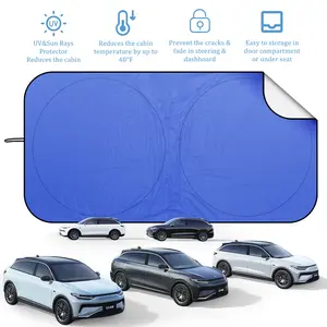 Car double circle sunshade (150*70cm): royal blue