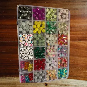 Complete 270 Piece Glass Bead Bracelet Kit