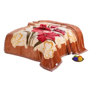 Premium Raschel Double Layer Weighted Blanket Plush Soft Warm And Non Shedding For All Season Comfort