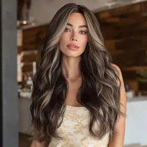 Heat-Resistant Fiber Wig, 13x3 Lace Front, Glueless Silk Base, Natural Hairline, Adjustable Straps, Breathable Cap, Daily Wear