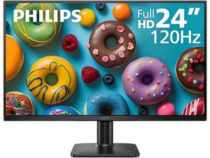 Philips 24E2N2100S 24" Full HD IPS Gaming Monitor, 120Hz Refresh Rate, 1ms MPRT, Adaptive Sync, HDMI & VGA, LowBlue Mode, VESA Mount, Textured Black