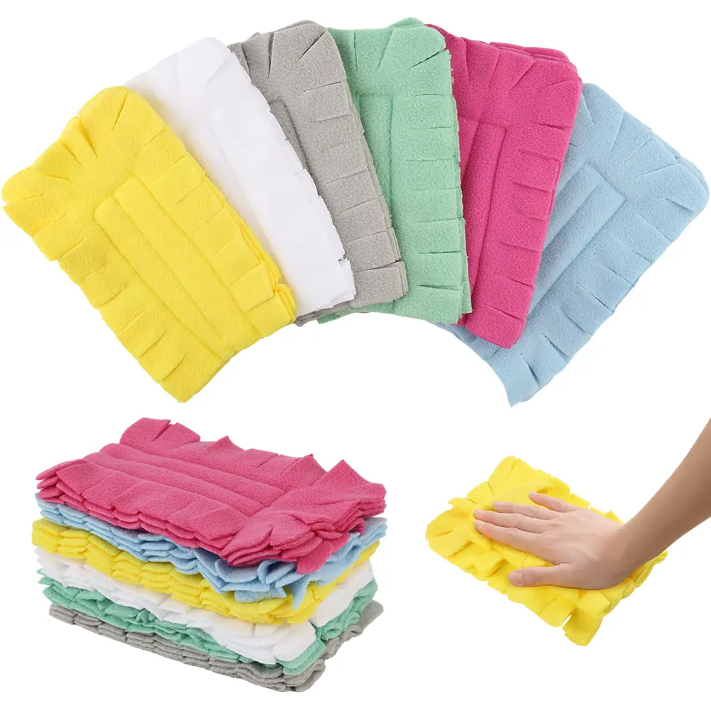 Pack of 12 Heavy Duty Electrostatic Disposable Duster Refills Set (without Handles),Muti-color,Ideal for Pet Hair Removal,Replacement Head,Bulk,Halloween Christmas Party Gifts,Hand Tools Kits