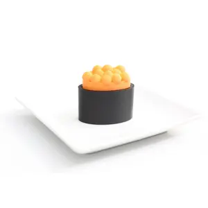 Ikura Nigiri Fidget Clicker - Fun Sushi Inspired Stress Relief Tool with Keyboard Switch Clicks for Tactile Joy