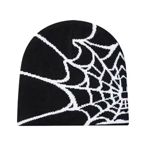 Hiphop Fashion Spider Web Woven Beaine Hat Outdoor Hat Winter Hat Christmas Gift Hat