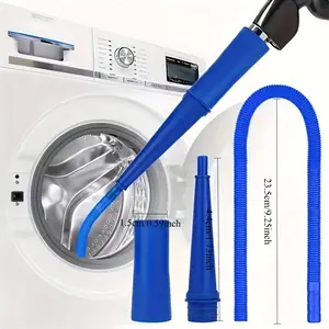Dryer Vent Cleaner, Plastic Material, Flexible Hose, Vacuum Interface, Quick Lint Removal, Compatible with Most Vacuums, Laundry Room Tool