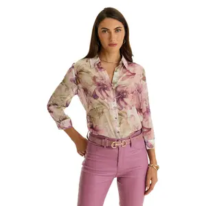 Sara Chiffon Blouse - French Garden