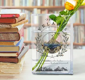 Velaris City of Starlight ACOTAR Book Vase | Court of Dreams Merch | Night Court Gift for SJM Lovers | Bookish Library Decor