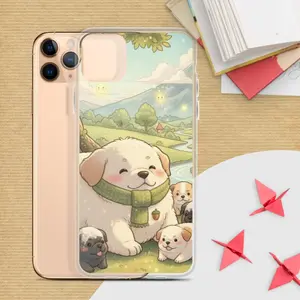 Chunky Pup iPhone Case for iPhone - Protective Polycarbonate Back Flexible Polyurethane Sides Wireless Charging Compatible