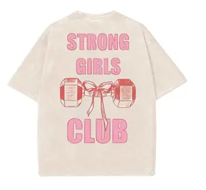Strong Girl Club Gym Shirt, Gym Shirt, Graphic Gym Shirt, Vintage Washed Tee Contton, Gym Shirt Women, For Men, Ful Size