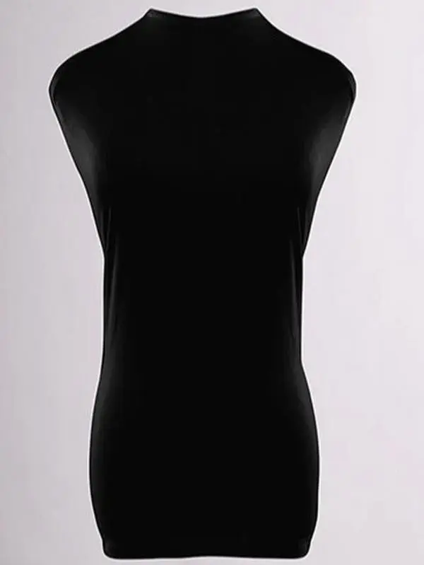 BODY SLEEVELESS ROUND NECK Hijab Tops Bodysuit Womenswear Women Lady Basic Bodysuit Underwear Comfort Basic