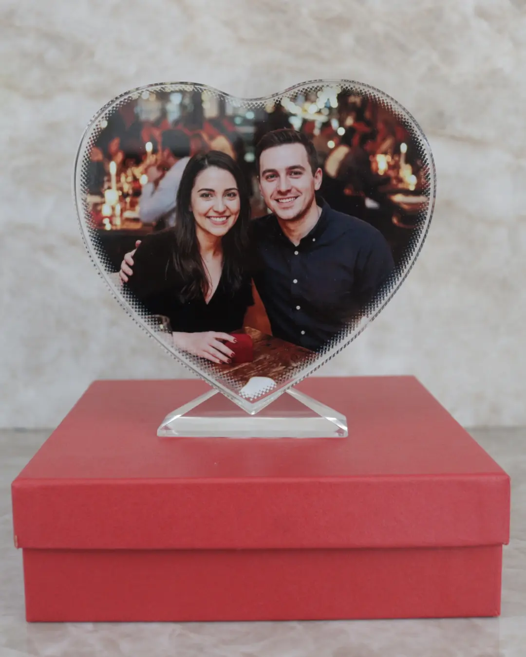 6-inch Crystal Heart - Home & Festive Party Supply, Personalized Anniversary Gift, Party Bag Filler for Meaningful Occasions