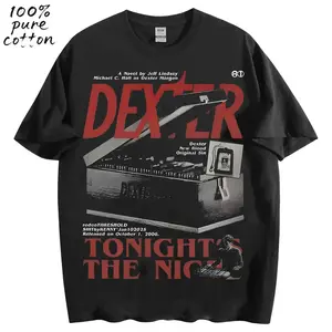 Dexter TV Show Vintage T Shirt Tonight S The Night Dexter Morgan Graphic Tee Gift For Boyfriend Menswear Streetwear Gift For Men Women Trending Top