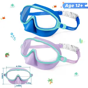 Premium Panoramic Snorkel Mask 180° Wide View for Snorkeling & Diving with Enhanced Visibility Comfortable Fit UV Protection Anti-Fog Lenses for Kids Ages 3-12+