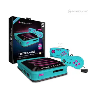 Hyperkin RetroN 5 HD Gaming Console for GBA GBC GB Super NES Super Famicom Genesis Mega Drive Master System with Bluetooth & Wired Controllers Multicolor Game Boy Compatibility